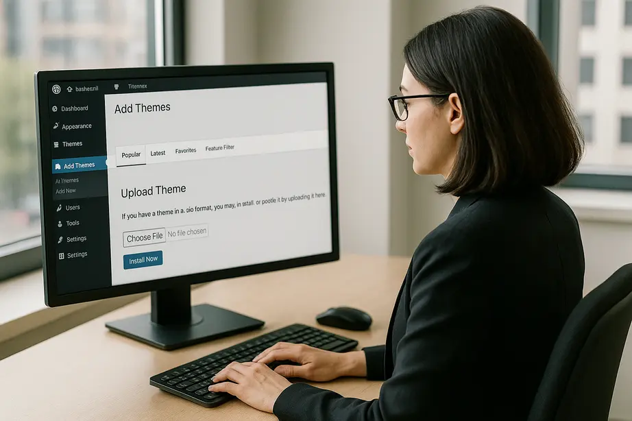 WordPress Hosting WordPress tema seçimi görseli