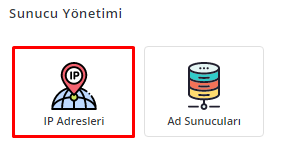 DirectAdmin bayi hesabından ip yönetimi 4