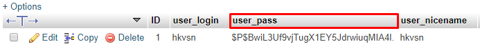 PHPMyAdmin ile Unutulan WordPress Şifresi Değiştirme 6