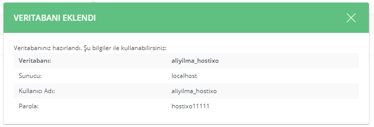 DirectAdmin Hosting MySQL Veritabanı Oluşturma ve Yönetme 8