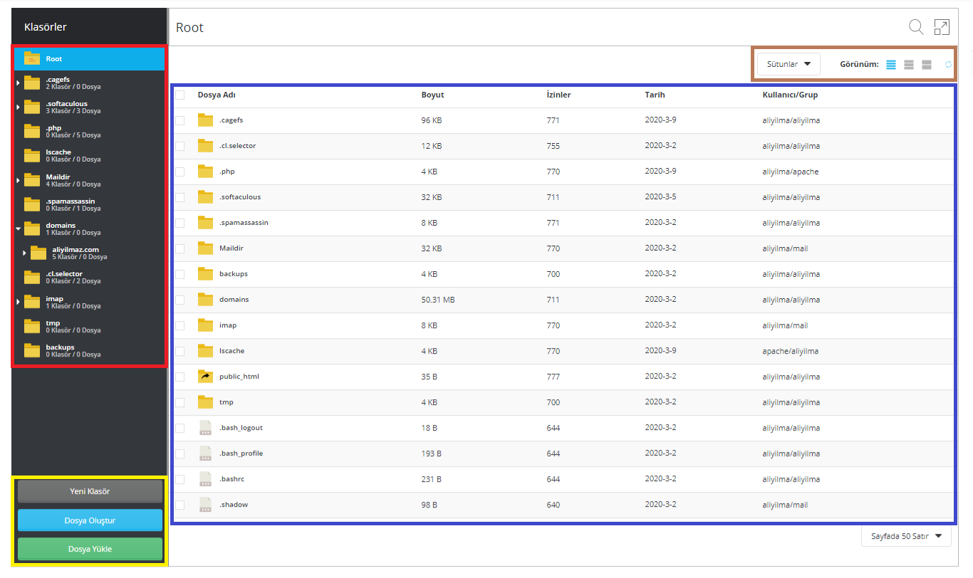 DirectAdmin Hosting Dosya Yöneticisi 5