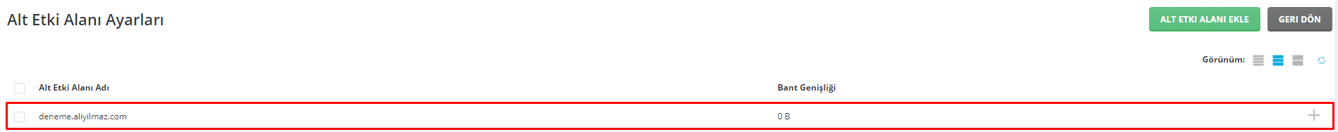 DirectAdmin Hosting Subdomain Oluşturma 7