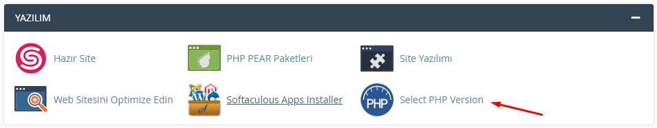cPanel Üzerinden PHP Sürümü Değiştirme 1