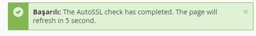 cPanel SSL Sertifikası Kurulumu 5