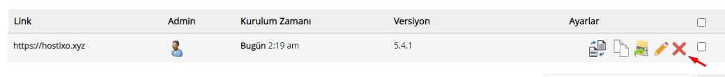 cPanel'den WordPress Silmek 2