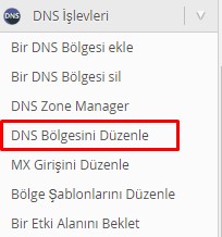 WHM Panelde Özel DNS Ayarları Girmek 2