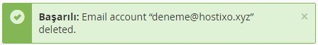 cPanel Domain Mail Hesabı Silme 3